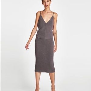Zara Knitted Set top/skirt